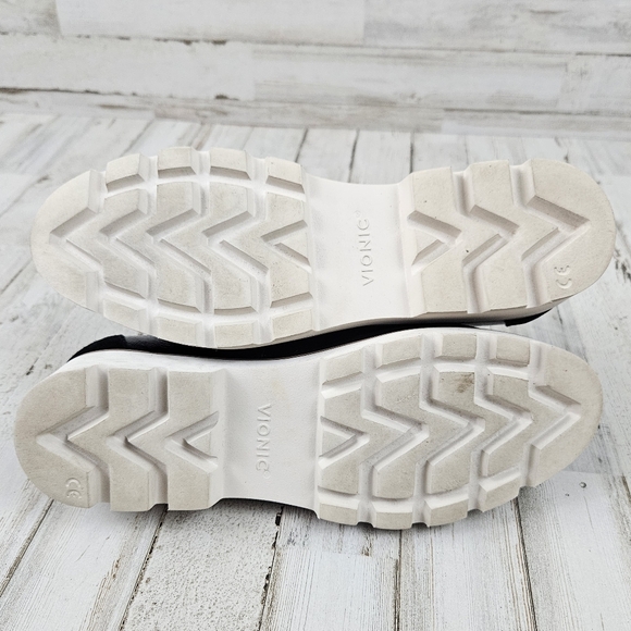 VIONIC Womens Kensley Patent Leather Black Slip-On Loafers Shoes - Picture 6 of 7